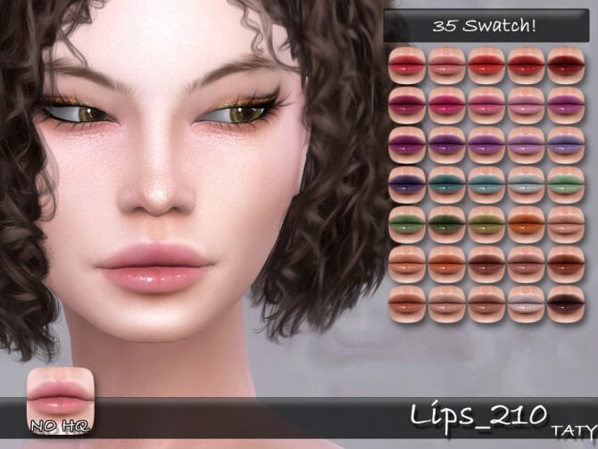 Sims 4 Lips 210 by tatygagg at TSR