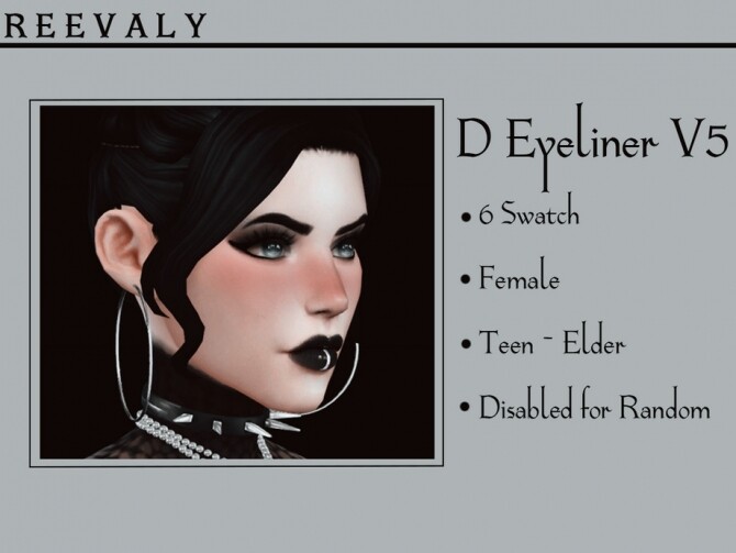 Sims 4 D Eyeliner V5 by Reevaly at TSR