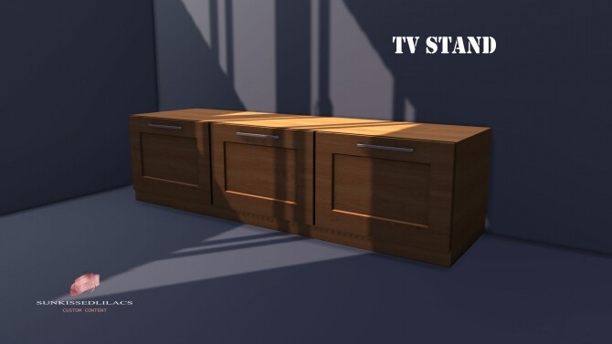 Sims 4 TV Stand at Sunkissedlilacs