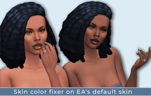 Sims 4 Skin Colors Fixer mod updated! at Frenchie Sim