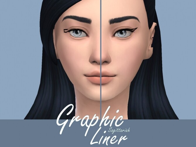Sims 4 Graphic Liner by Sagittariah at TSR
