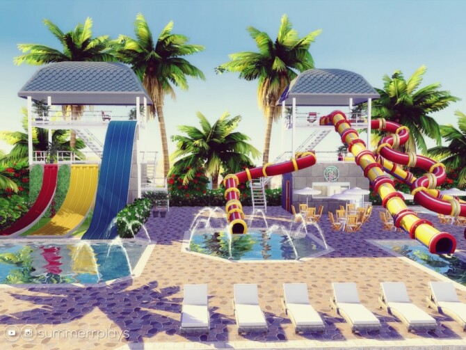 Sims 4 Waterpark by Summerr Plays at TSR