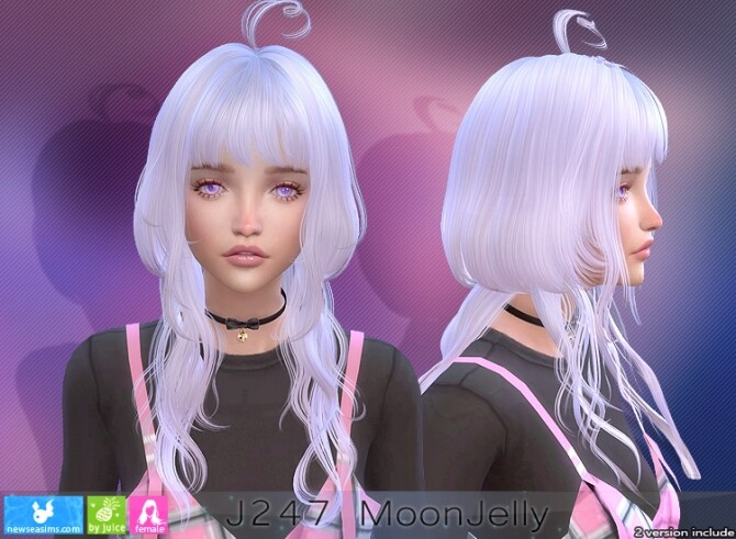 Sims 4 J247 Moonjelly hair (P) at Newsea Sims 4