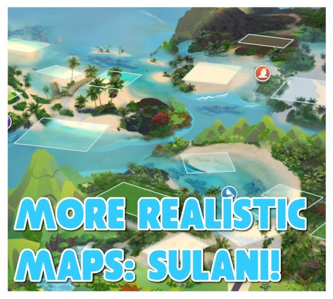 Sims 4 Sulani Realistic Map Override by OnverserSims at Mod The Sims