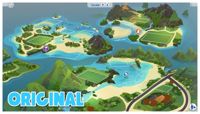 Sims 4 Sulani Realistic Map Override by OnverserSims at Mod The Sims