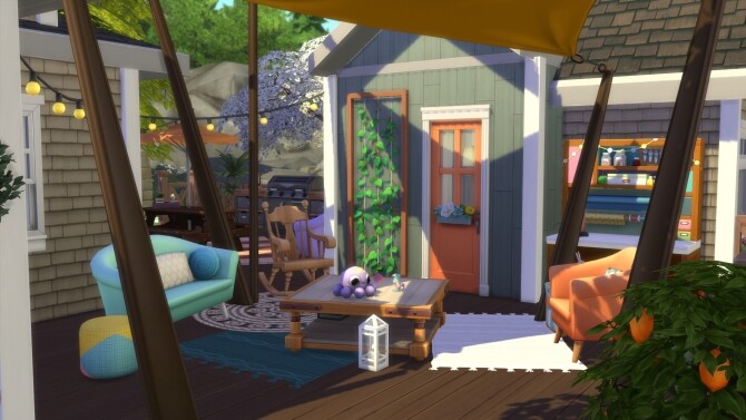 Sims 4 Tiny Knitting house by Cassie Flouf at L’UniverSims