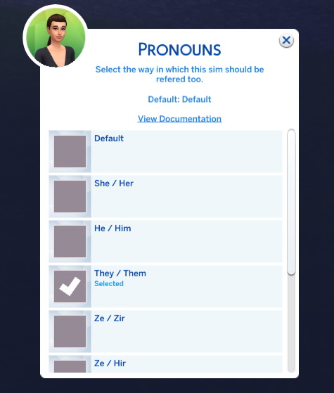 Sims 4 Refer Non Binary Pronouns by NeonOcean at Mod The Sims