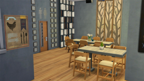 Sims 4 Le Restaurant Bleu at Frenchie Sim