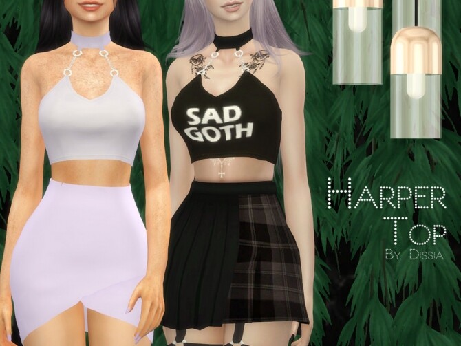 Sims 4 Harper Top by Dissia at TSR