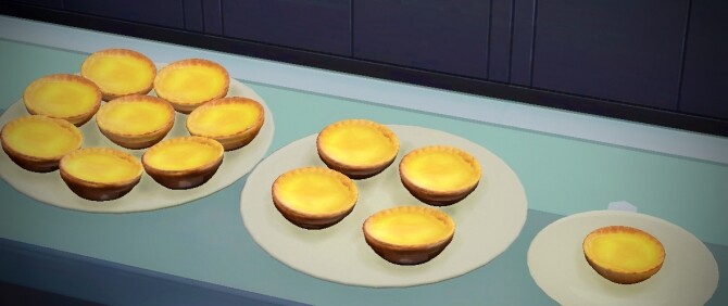 Sims 4 Edible Hong Kong Style Egg Tarts at Mochachiii