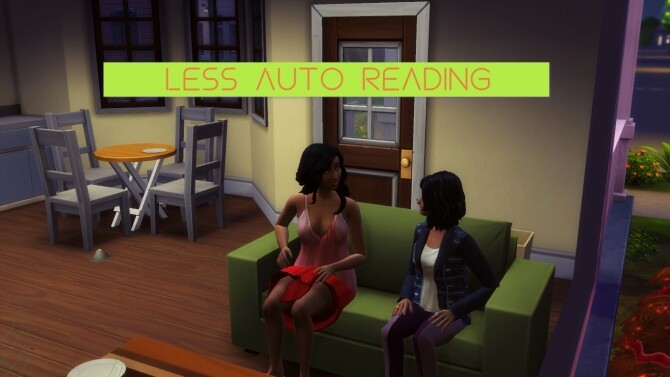Sims 4 Less Autonomous Reading by KaneKane at Mod The Sims