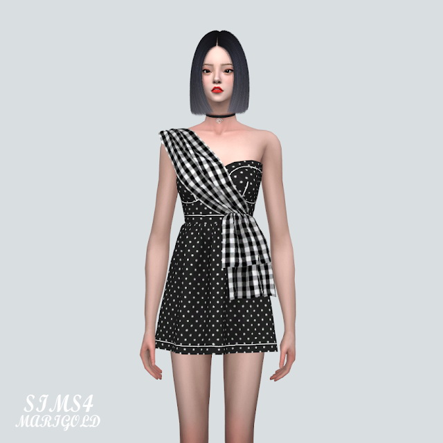 Sims 4 Unbalance Mini Dress at Marigold