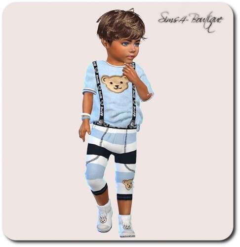 Designer Set for Toddler Boys 1308 at Sims4-Boutique » Sims 4 Updates