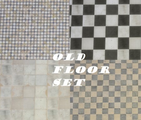 Old Floor Tile Set by Nutter-Butter-1 at Mod The Sims