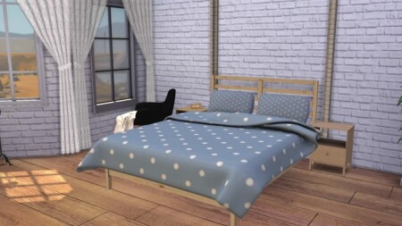 Tarva Bed with Blanket & Pillow at Sunkissedlilacs