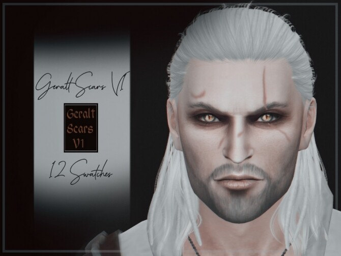 Sims 4 Geralt Scars V1 by Reevaly at TSR