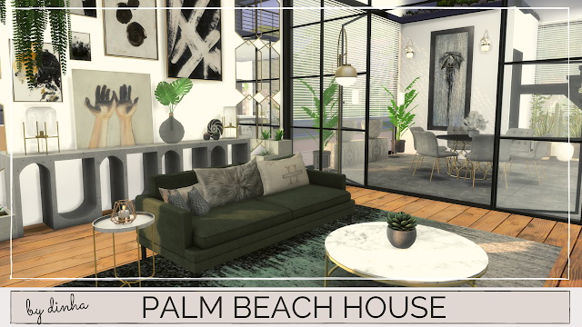 Sims 4 PALM BEACH HOUSE at Dinha Gamer