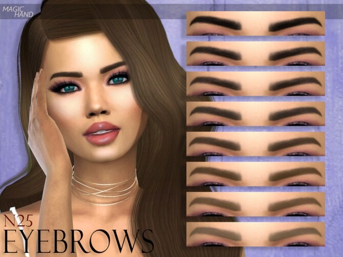 Sims 4 Eyebrows N25 by MagicHand at TSR