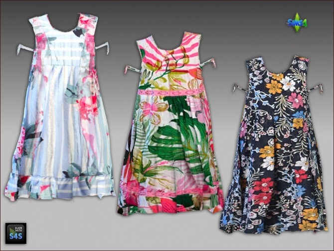 Sims 4 Summer dresses for girls and toddler girls at Arte Della Vita
