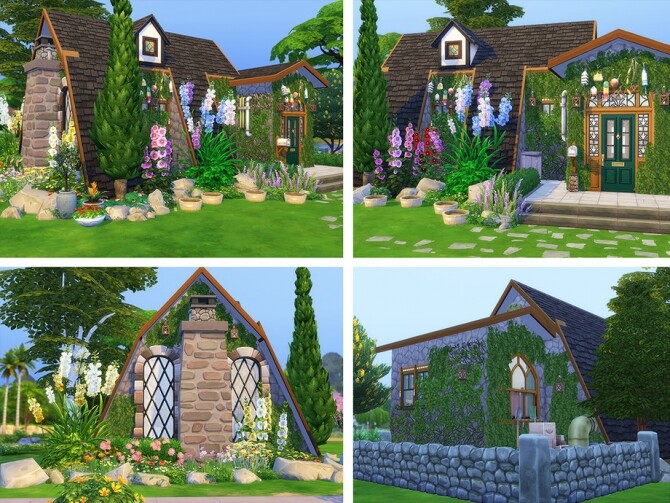 Sims 4 Small Flower Cottage by Ineliz at TSR