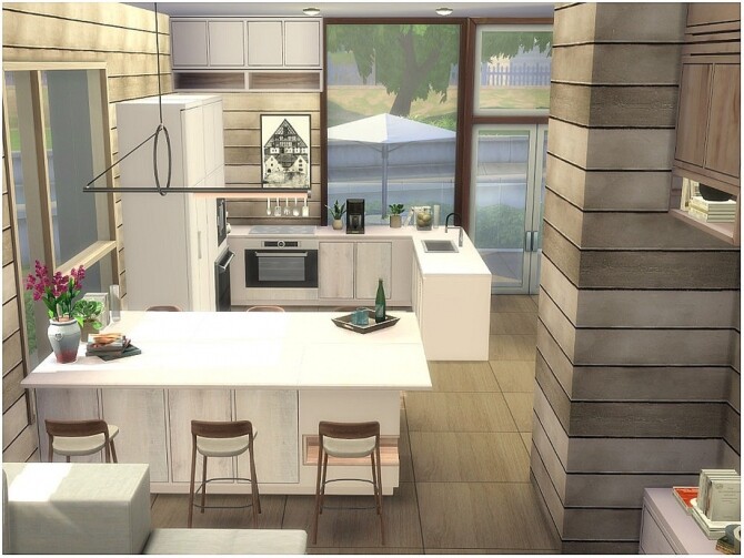 Sims 4 Corner House by lotsbymanal at TSR