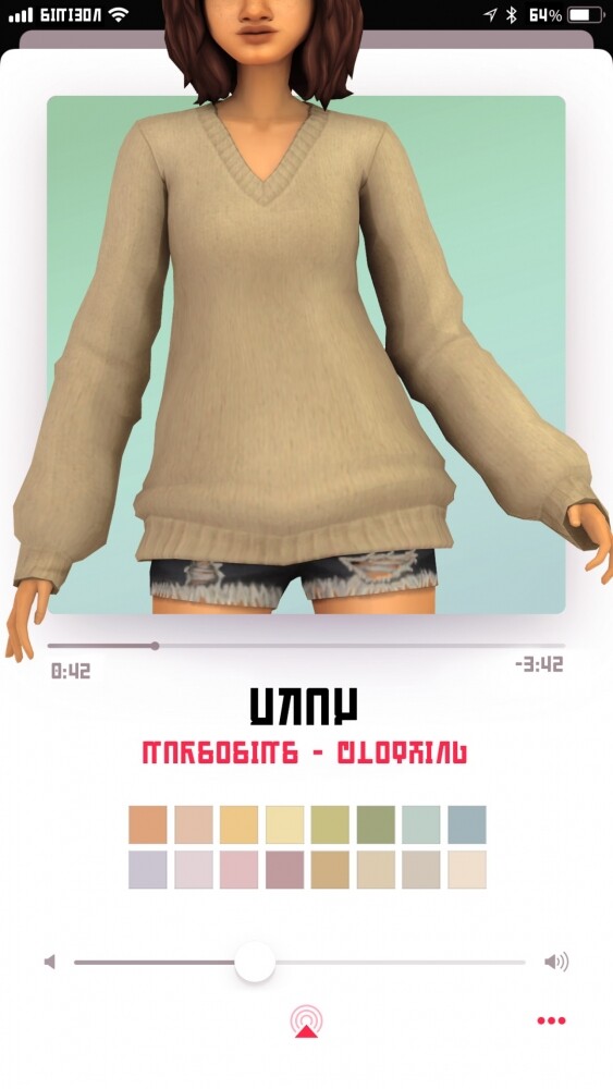 Sims 4 Ukay sweater at Marso Sims