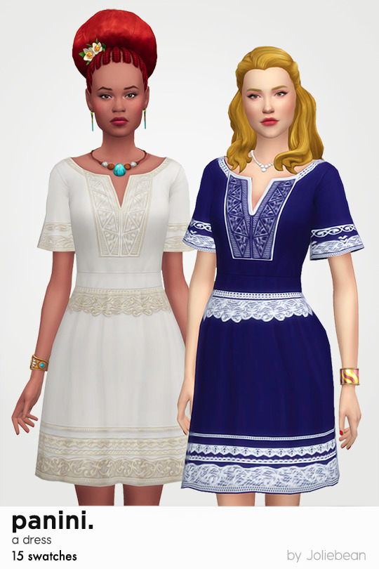 Sims 4 Panini dress at Joliebean