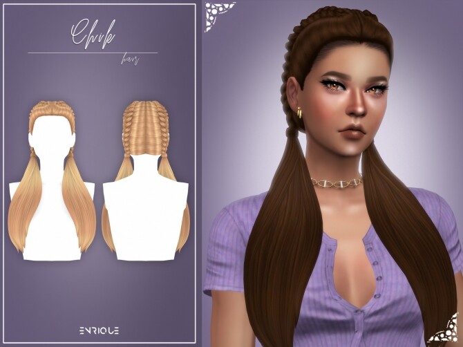 Sims 4 Chik Hairstyle at Enriques4