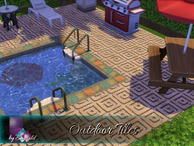 Sims 4 Outdoor Tiles by emerald at TSR