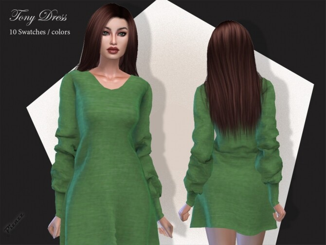 Sims 4 Tony Dress by pizazz at TSR