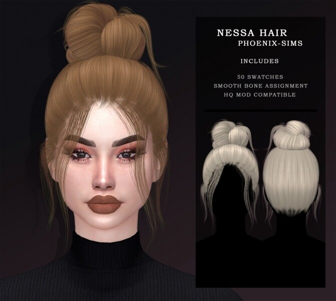 Nessa Clara And Aveline Hairs At Phoenix Sims Sims 4 Updates
