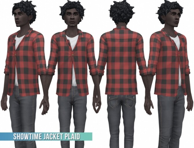 Sims 4 Showtime Jacket Plaid S3 Conversion at Busted Pixels
