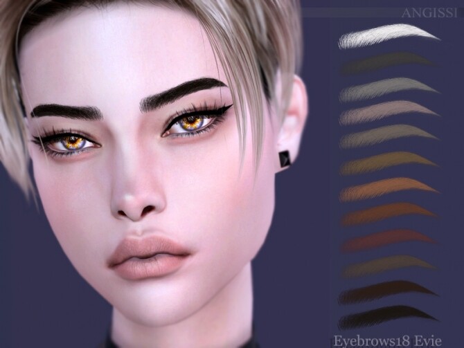 Sims 4 Eyebrows 18 Evie by ANGISSI at TSR