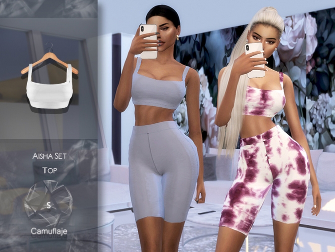 Aisha Top by Camuflaje at TSR » Sims 4 Updates