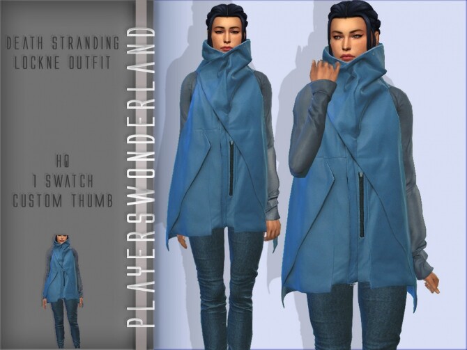 Sims 4 Death Stranding Lockne Outfit by PlayersWonderland at TSR