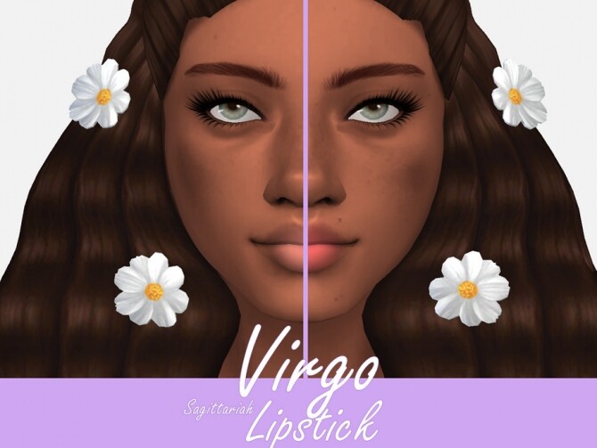 Sims 4 Virgo Lipstick by Sagittariah at TSR