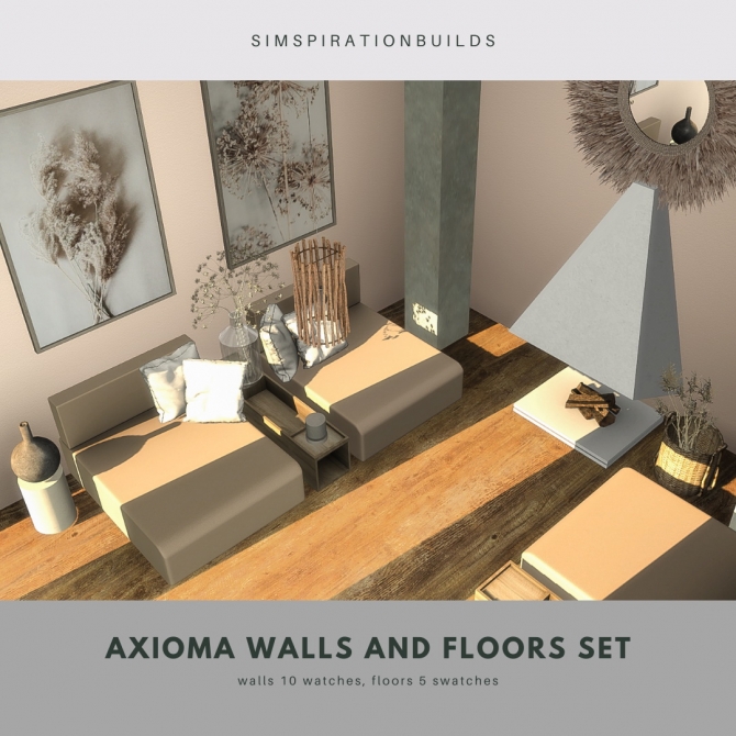 Axioma walls and flooring at Simspiration Builds » Sims 4 Updates