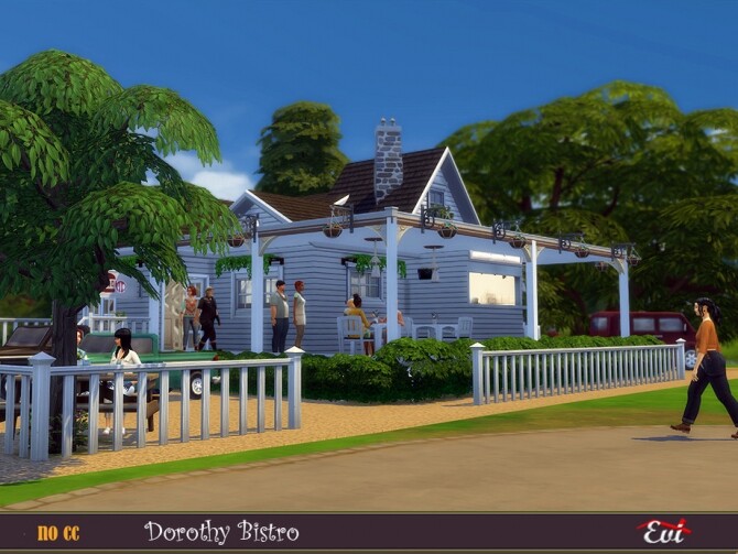 Sims 4 Dorothy Bistro by evi at TSR