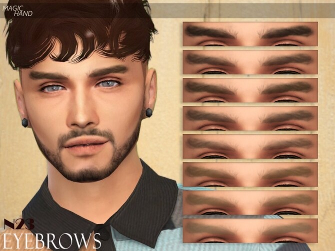 Sims 4 Eyebrows N23 by MagicHand at TSR