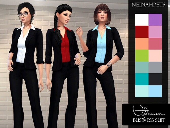 Sims 4 Uptown Business Suit by neinahpets at TSR