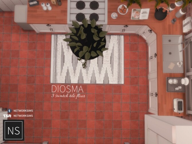 Sims 4 Diosma Tile Floor by Networksims at TSR