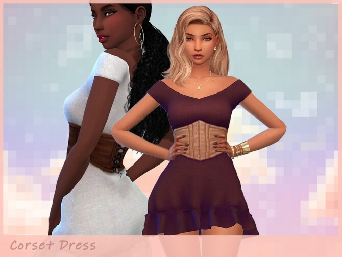 Sims 4 Corset Dress by Saruin at TSR