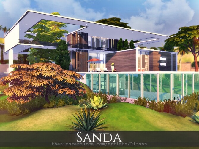 Sims 4 Sanda house by Rirann at TSR