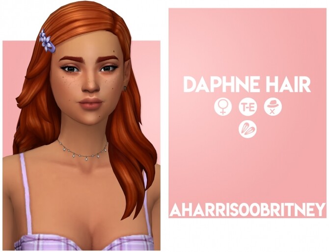 Sims 4 Daphne Hair at AHarris00Britney