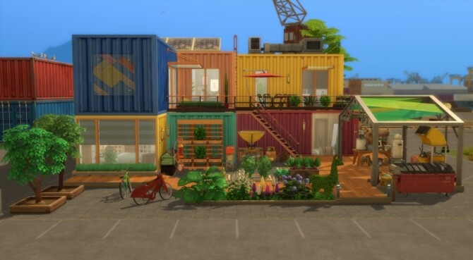 Sims 4 Colocation containers by Pyrenea at Sims Artists
