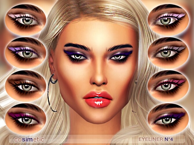 Sims 4 Eyeliner N4 by cosimetic at TSR