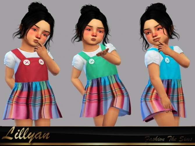Sims 4 Dress Larissa baby by LYLLYAN at TSR