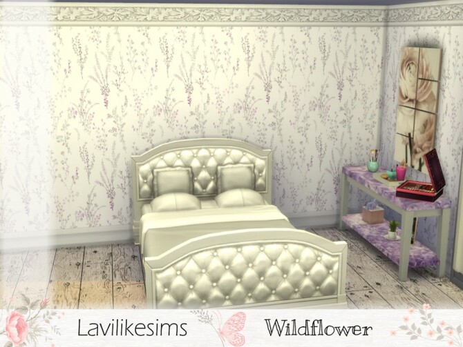 Sims 4 Wildflowers wallpaper by lavilikesims at TSR