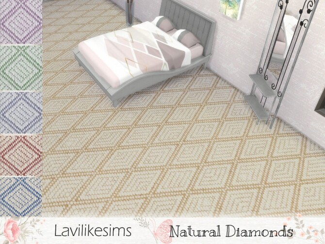 Sims 4 Natural Diamonds carpet by lavilikesims at TSR