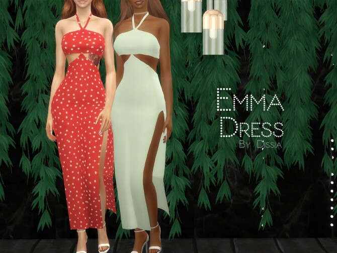 Sims 4 Emma Dress by Dissia at TSR